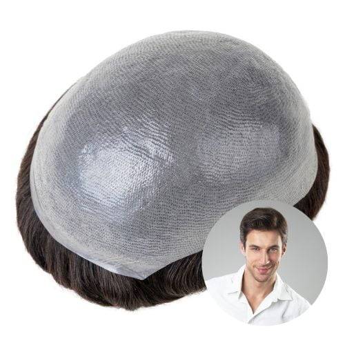 HS1 Elegant Medium Length Hair System for Men