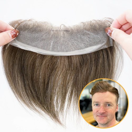 PU-FRONTAL: Men's Frontal Hair Piece for Receded Hairline Wholesale