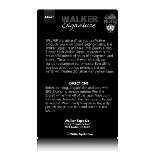 Walker Signature Tape Mini's Prosthetic Hair Band Oval